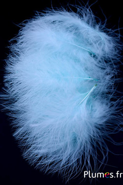 Pute Marabout - 8-12 cm - himmelblau